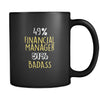 Financial Manager 49% Financial Manager 51% Badass 11oz Black Mug-Drinkware-Teelime | shirts-hoodies-mugs