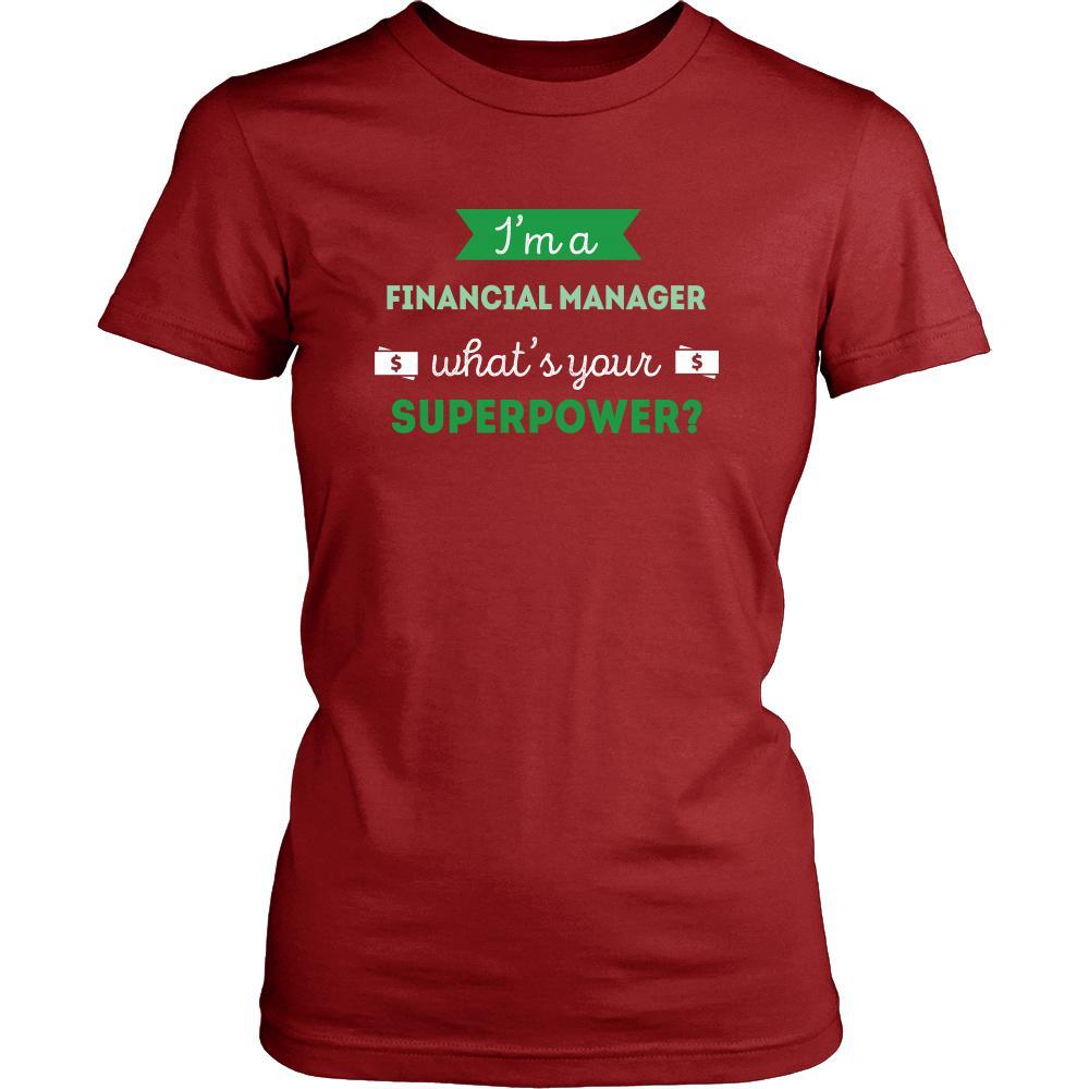 Financial manager Shirt - I'm a Financial manager, what's your superpower? - Profession Gift-T-shirt-Teelime | shirts-hoodies-mugs