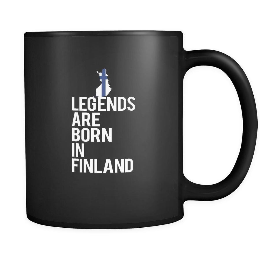 Finland Legends are born in Finland 11oz Black Mug-Drinkware-Teelime | shirts-hoodies-mugs