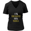 Firefighter Shirt - 49% Firefighter 51% Badass Profession-T-shirt-Teelime | shirts-hoodies-mugs