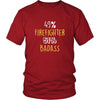 Firefighter Shirt - 49% Firefighter 51% Badass Profession-T-shirt-Teelime | shirts-hoodies-mugs