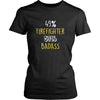 Firefighter Shirt - 49% Firefighter 51% Badass Profession-T-shirt-Teelime | shirts-hoodies-mugs