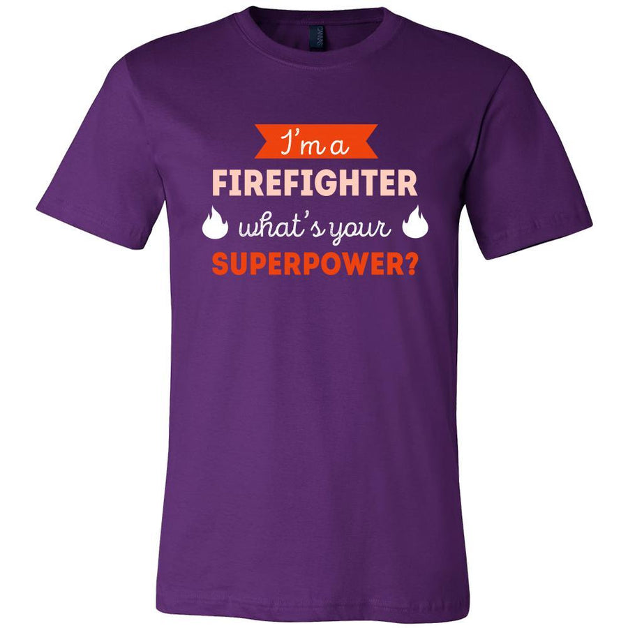 Firefighter Shirt - I'm a Firefighter, what's your superpower? - Profession Gift-T-shirt-Teelime | shirts-hoodies-mugs