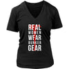Firefighter T Shirt - Real women wear Bunker Gear-T-shirt-Teelime | shirts-hoodies-mugs