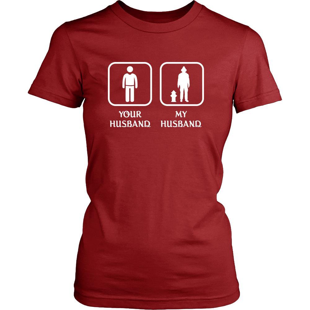 Firefighter - Your husband My husband - Mother's Day Profession/Job Shirt-T-shirt-Teelime | shirts-hoodies-mugs