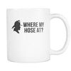 Fireman Mugs - Firefighters mug Where my hose at?-Drinkware-Teelime | shirts-hoodies-mugs