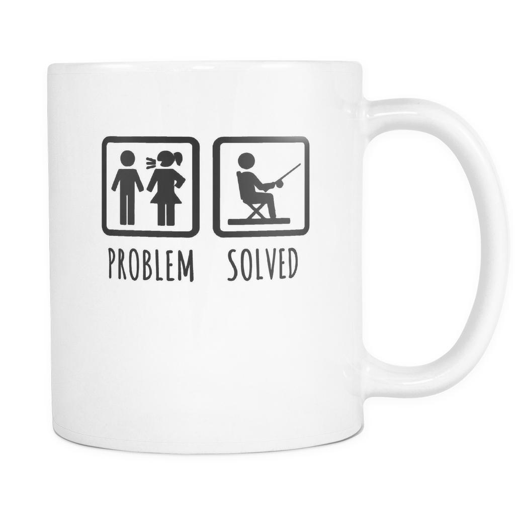 Fishing Coffe Cup - Fishing gift Problem solved-Drinkware-Teelime | shirts-hoodies-mugs