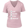 Fishing - Eat Sleep Fishing Repeat - Fishing Hobby Shirt-T-shirt-Teelime | shirts-hoodies-mugs