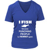 Fishing - I fish because punching people is frowned upon - Fisher Hobby Shirt-T-shirt-Teelime | shirts-hoodies-mugs