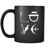 Fishing - LOVE Fishing - 11oz Black Mug-Drinkware-Teelime | shirts-hoodies-mugs