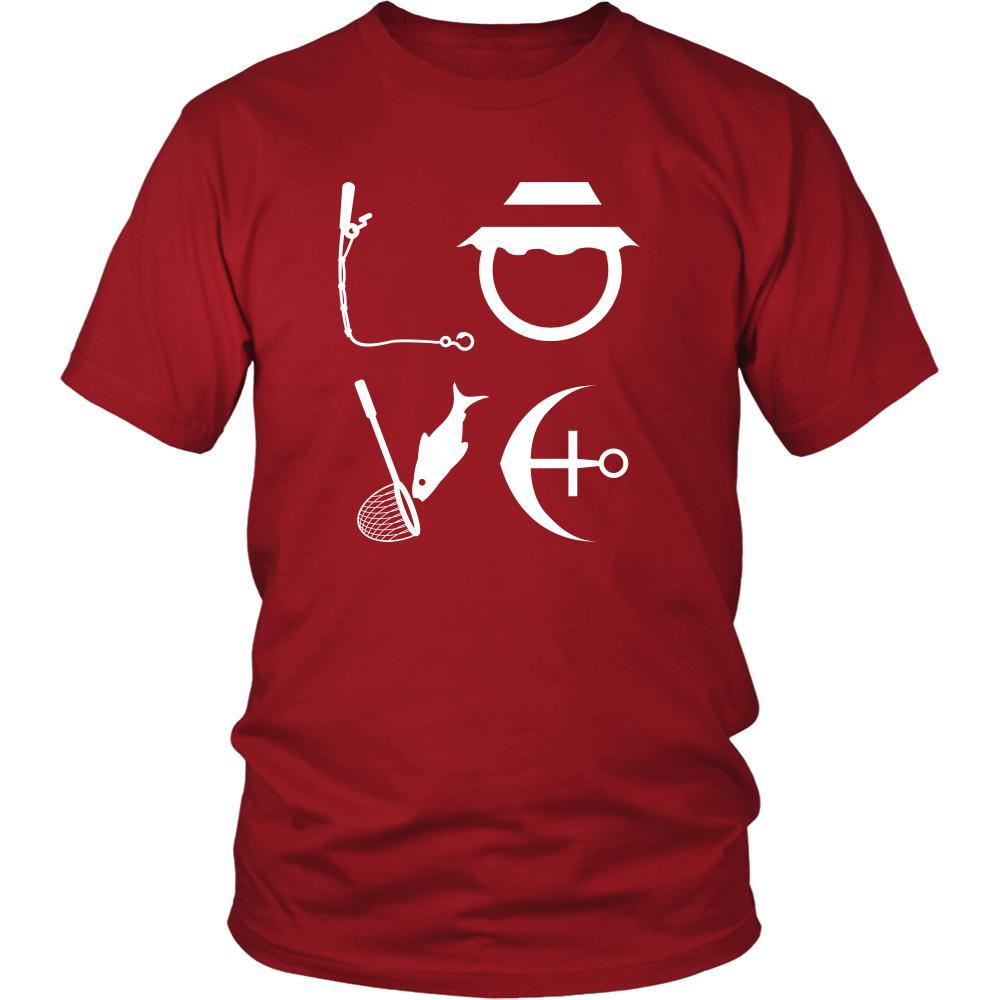 Fishing - LOVE Fishing - Fisher Hobby Shirt-T-shirt-Teelime | shirts-hoodies-mugs