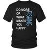 Fishing Shirt - Do more of what makes you happy Fishing- Hobby Gift-T-shirt-Teelime | shirts-hoodies-mugs