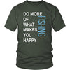 Fishing Shirt - Do more of what makes you happy Fishing- Hobby Gift-T-shirt-Teelime | shirts-hoodies-mugs