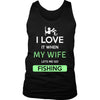 Fishing Shirt - I love it when my wife lets me go Fishing - Hobby Gift-T-shirt-Teelime | shirts-hoodies-mugs