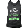 Fishing Shirt - I love it when my wife lets me go Fishing - Hobby Gift-T-shirt-Teelime | shirts-hoodies-mugs