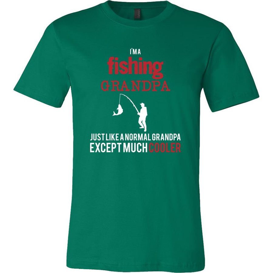 Fishing Shirt - I'm a fishing grandpa just like a normal grandpa except much cooler Grandfather Hobby Gift-T-shirt-Teelime | shirts-hoodies-mugs