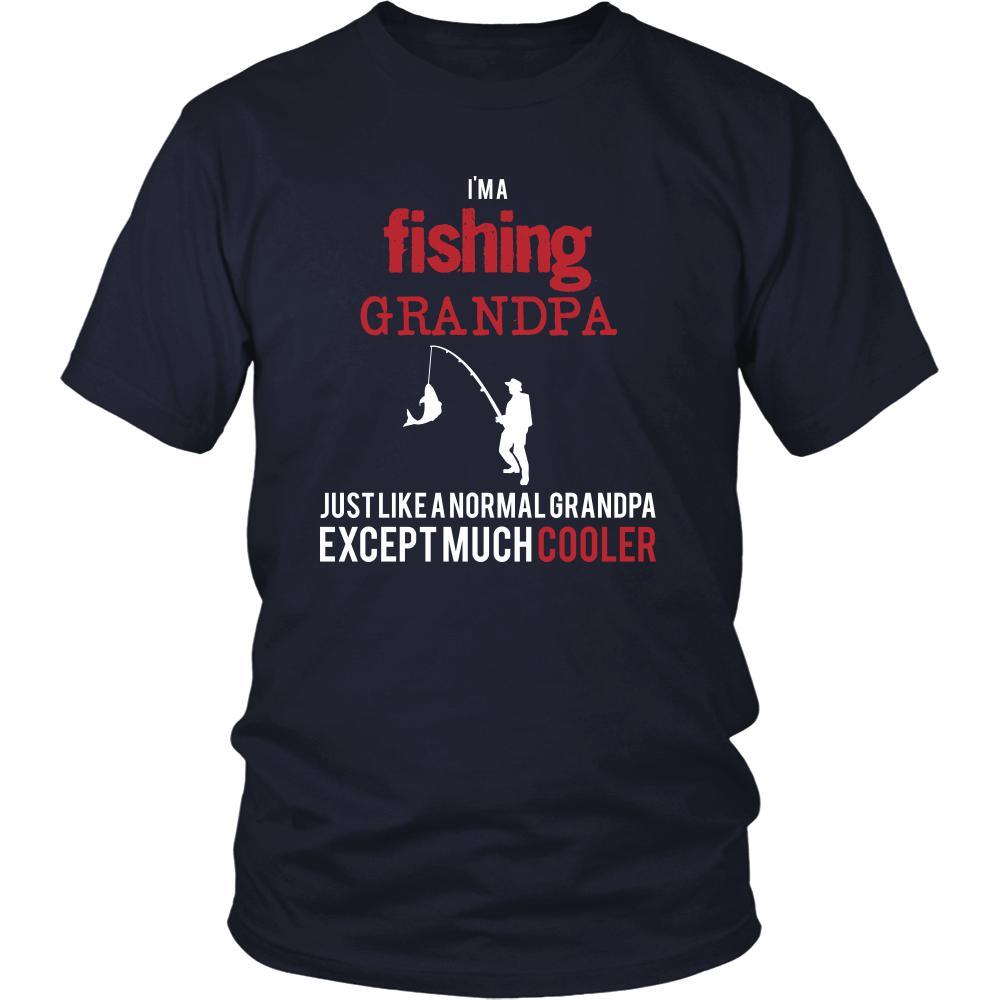 Fishing Shirt - I'm a fishing grandpa just like a normal grandpa except much cooler Grandfather Hobby Gift-T-shirt-Teelime | shirts-hoodies-mugs