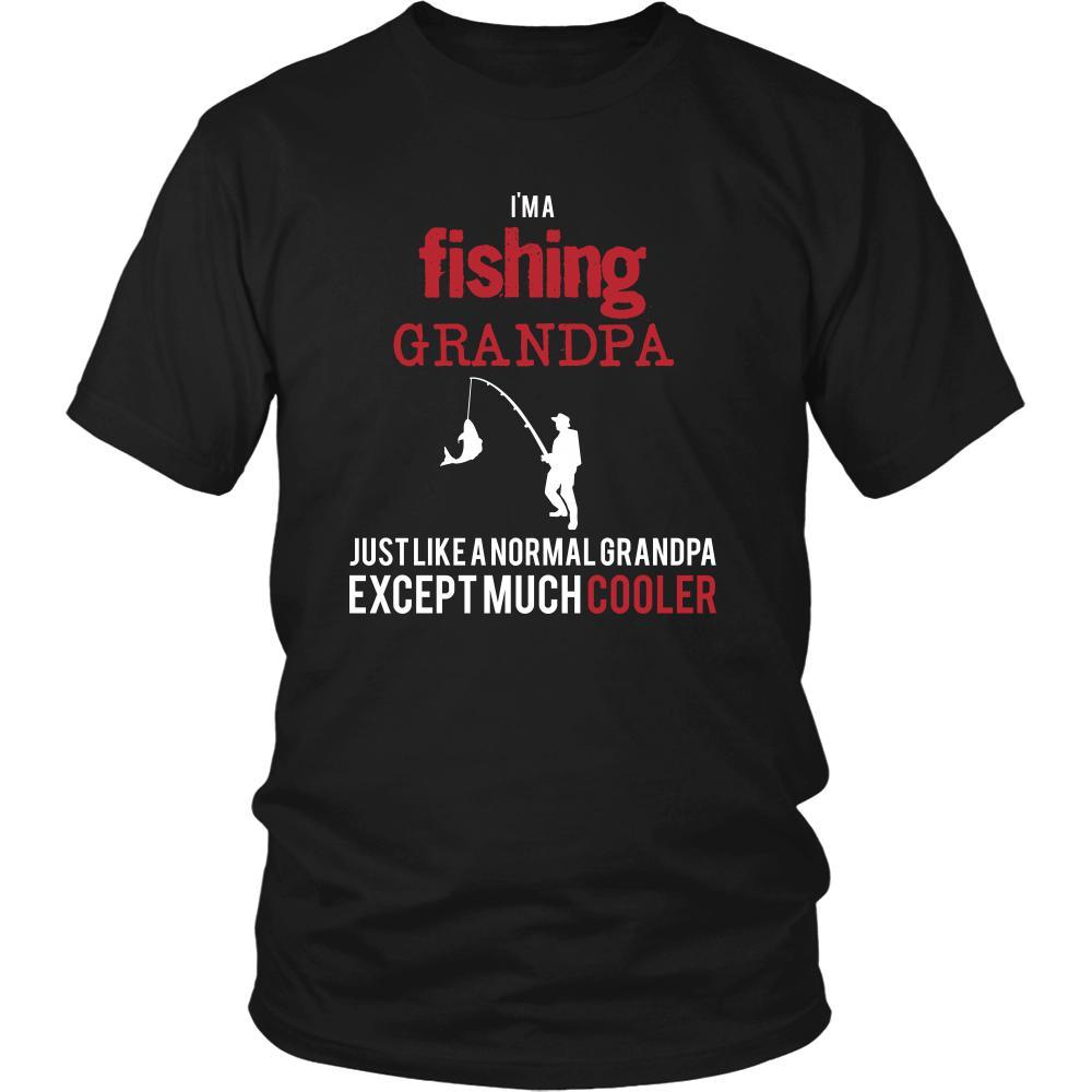 Fishing Shirt - I'm a fishing grandpa just like a normal grandpa except much cooler Grandfather Hobby Gift-T-shirt-Teelime | shirts-hoodies-mugs