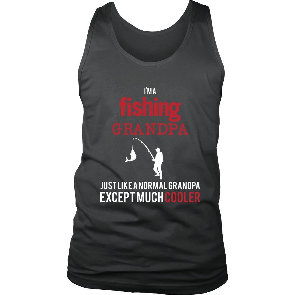 Fishing Shirt - I'm a fishing grandpa just like a normal grandpa except much cooler Grandfather Hobby Gift-T-shirt-Teelime | shirts-hoodies-mugs