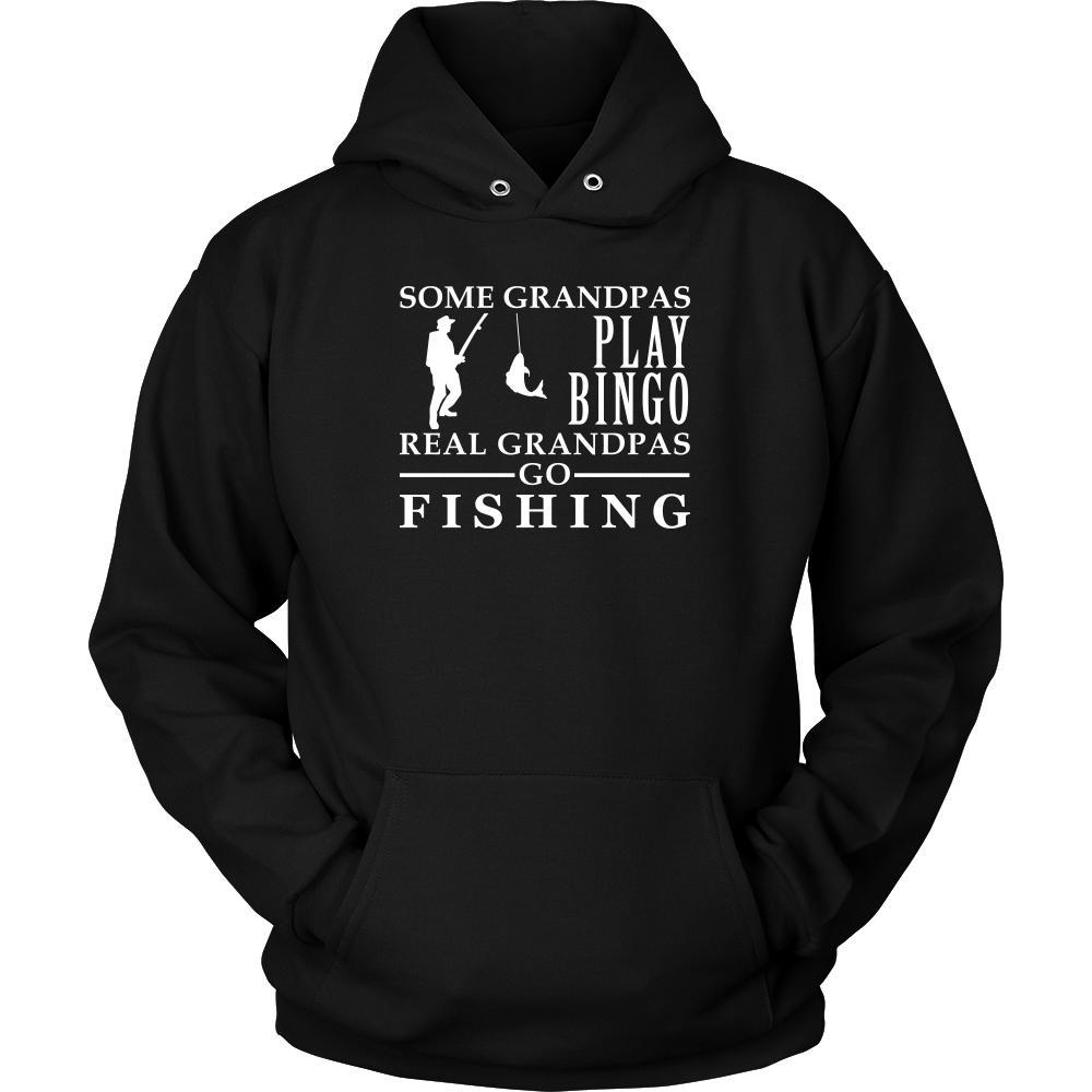 Fishing Shirt Some Grandpas play bingo, real Grandpas go Fishing Family Hobby-T-shirt-Teelime | shirts-hoodies-mugs