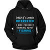 Fishing Shirt - Sorry If I Looked Interested, I think about Fishing - Hobby Gift-T-shirt-Teelime | shirts-hoodies-mugs