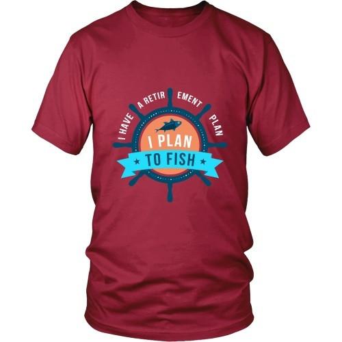 Fishing T Shirt - Fishing I have retirement plan, I plan to Fish-T-shirt-Teelime | shirts-hoodies-mugs