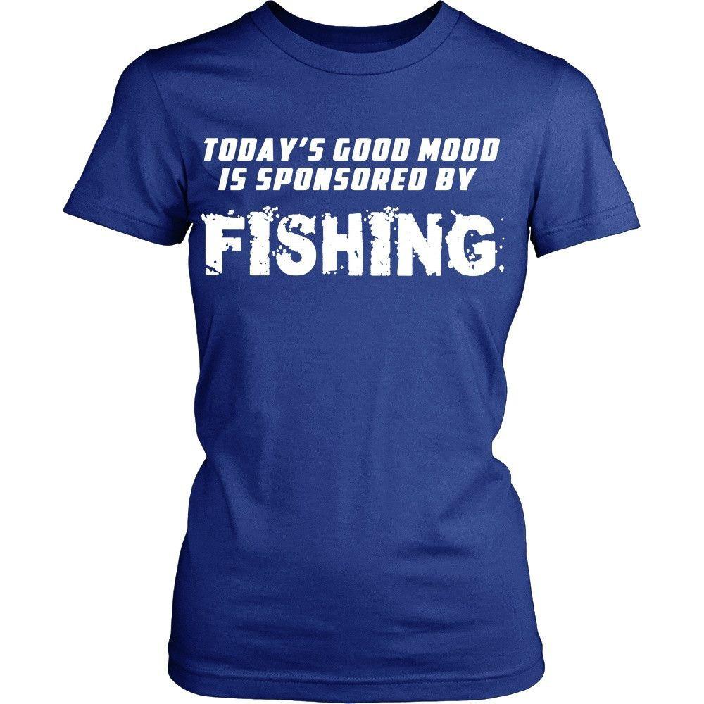 Fishing T Shirt - Good mood is sponsored by Fishing - Teelime