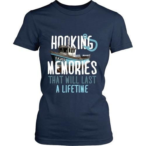 Fishing T Shirt - Hooking Memories that will last a lifetime-T-shirt-Teelime | shirts-hoodies-mugs