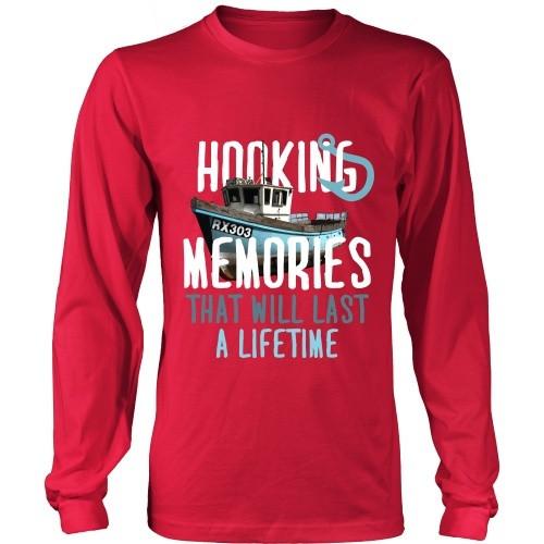 Fishing T Shirt - Hooking Memories that will last a lifetime-T-shirt-Teelime | shirts-hoodies-mugs
