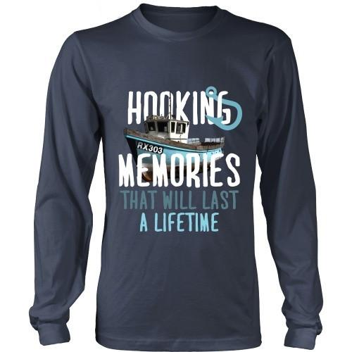Fishing T Shirt - Hooking Memories that will last a lifetime-T-shirt-Teelime | shirts-hoodies-mugs