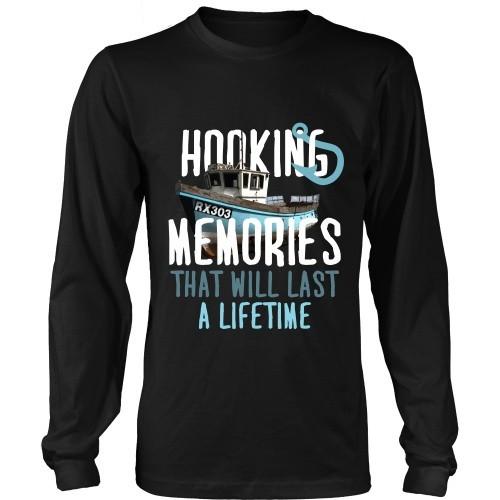 Fishing T Shirt - Hooking Memories that will last a lifetime-T-shirt-Teelime | shirts-hoodies-mugs