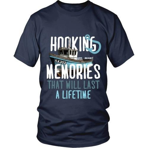 Fishing T Shirt - Hooking Memories that will last a lifetime-T-shirt-Teelime | shirts-hoodies-mugs