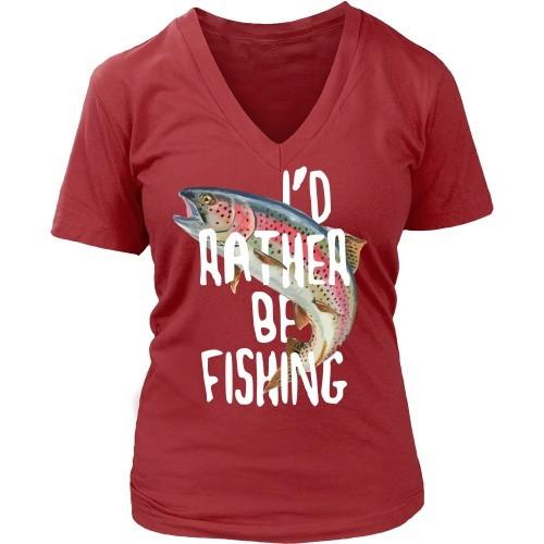 Fishing T Shirt - I'd rather be Fishing-T-shirt-Teelime | shirts-hoodies-mugs