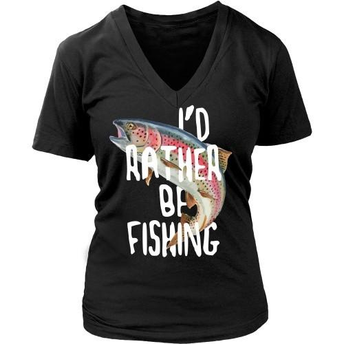 Fishing T Shirt - I'd rather be Fishing-T-shirt-Teelime | shirts-hoodies-mugs