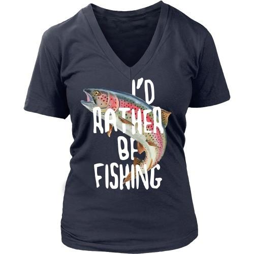 Fishing T Shirt - I'd rather be Fishing-T-shirt-Teelime | shirts-hoodies-mugs