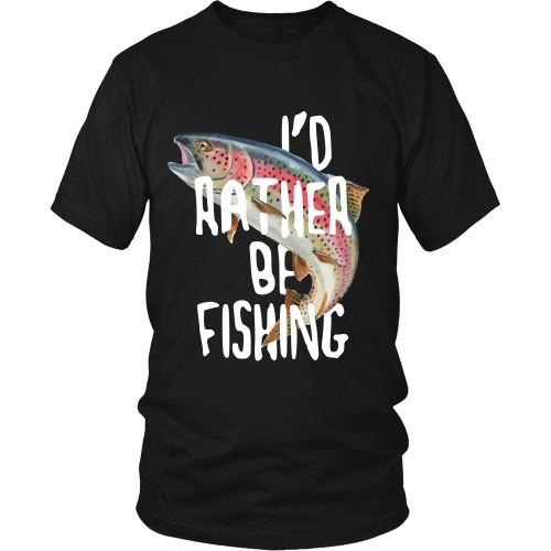 Fishing T Shirt - I'd rather be Fishing-T-shirt-Teelime | shirts-hoodies-mugs