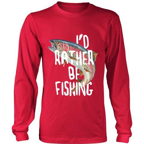 Fishing T Shirt - I'd rather be Fishing-T-shirt-Teelime | shirts-hoodies-mugs