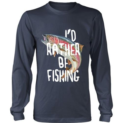 Fishing T Shirt - I'd rather be Fishing-T-shirt-Teelime | shirts-hoodies-mugs
