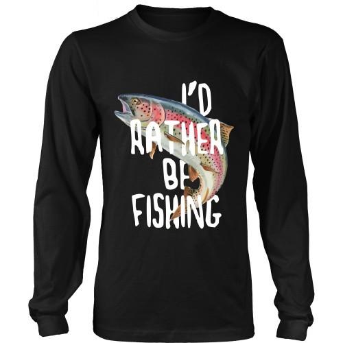 Fishing T Shirt - I'd rather be Fishing-T-shirt-Teelime | shirts-hoodies-mugs