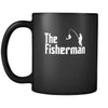 Fishing The Fisherman 11oz Black Mug-Drinkware-Teelime | shirts-hoodies-mugs