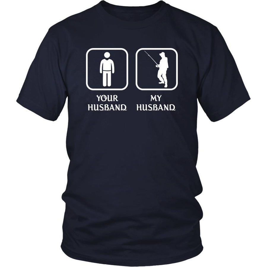 Fishing - Your husband My husband - Mother's Day Hobby Shirt-T-shirt-Teelime | shirts-hoodies-mugs