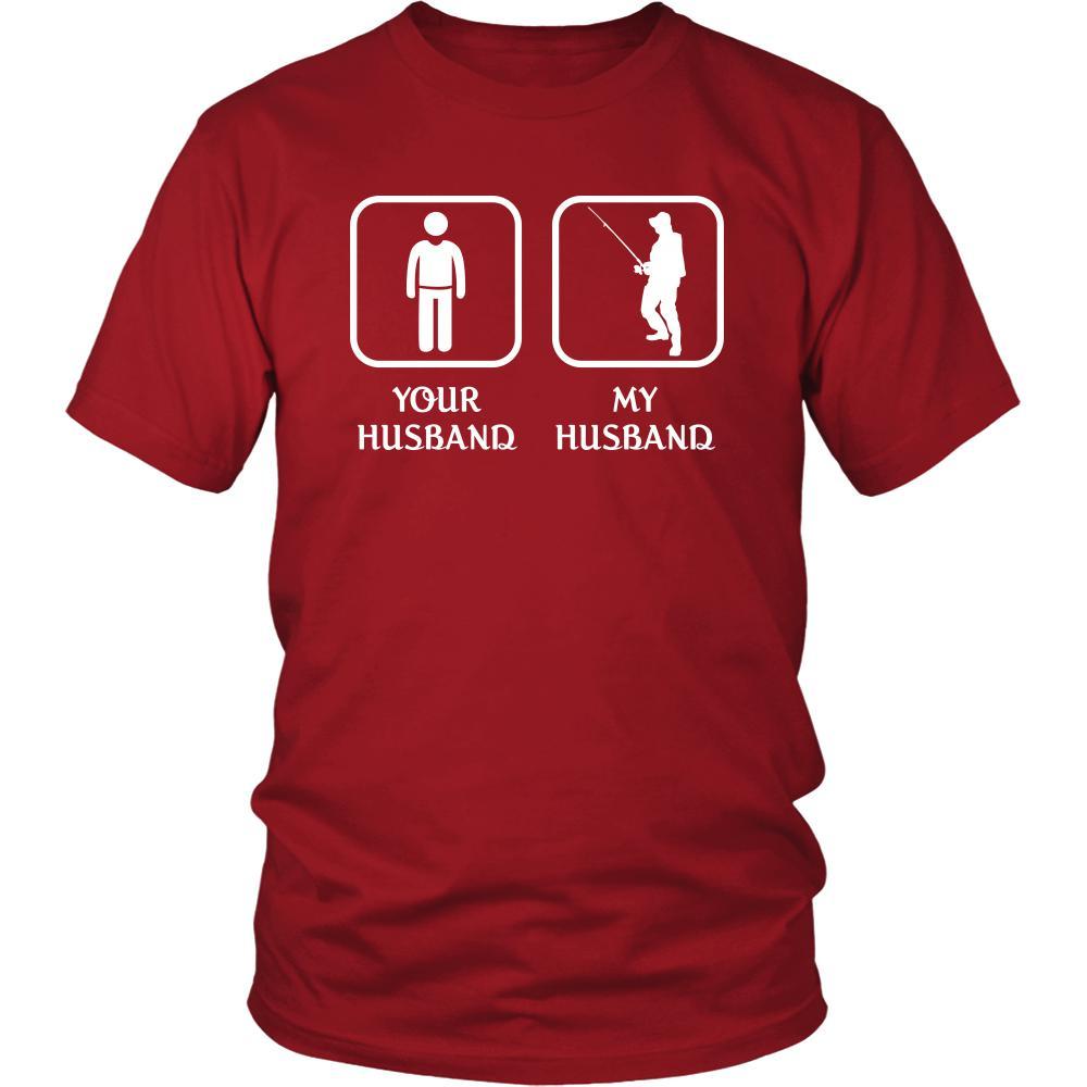 Fishing - Your husband My husband - Mother's Day Hobby Shirt-T-shirt-Teelime | shirts-hoodies-mugs