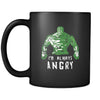 Fitness I'm always angry 11oz Black Mug-Drinkware-Teelime | shirts-hoodies-mugs