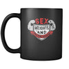 Fitness Sex weights and protein shakes 11oz Black Mug-Drinkware-Teelime | shirts-hoodies-mugs
