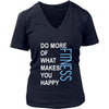 Fitness Shirt - Do more of what makes you happy Fitness- Sport Gift-T-shirt-Teelime | shirts-hoodies-mugs