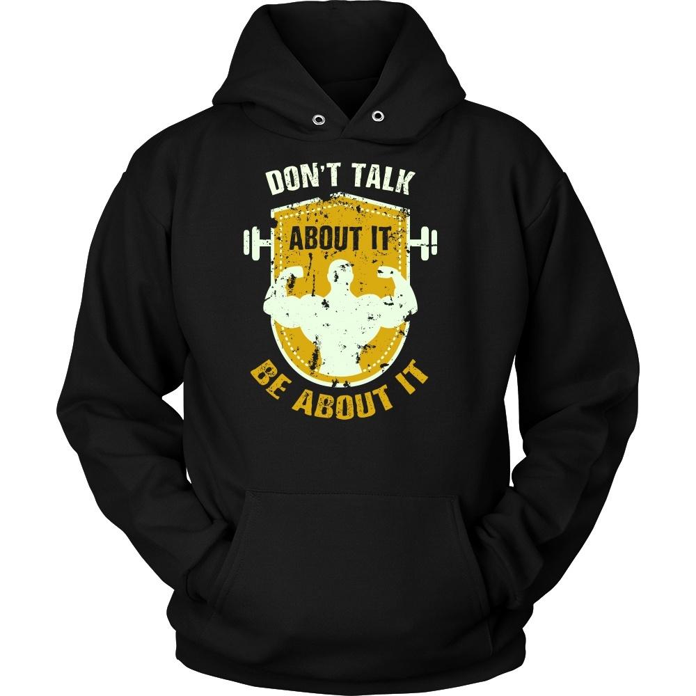 Fitness T Shirt - Don't talk about it Be about it-T-shirt-Teelime | shirts-hoodies-mugs
