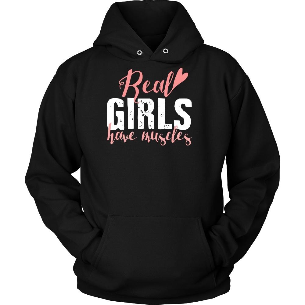 Fitness T Shirt - Real girls have muscles-T-shirt-Teelime | shirts-hoodies-mugs