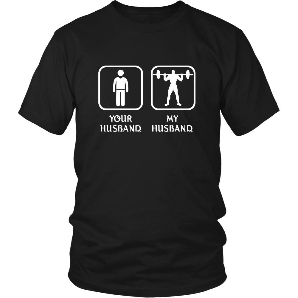 Fitness - Your husband My husband - Mother's Day Hobby Shirt-T-shirt-Teelime | shirts-hoodies-mugs