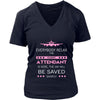 Flight Attendant Shirt - Everyone relax the flight attendant is here, the day will be save shortly - Profession Gift-T-shirt-Teelime | shirts-hoodies-mugs