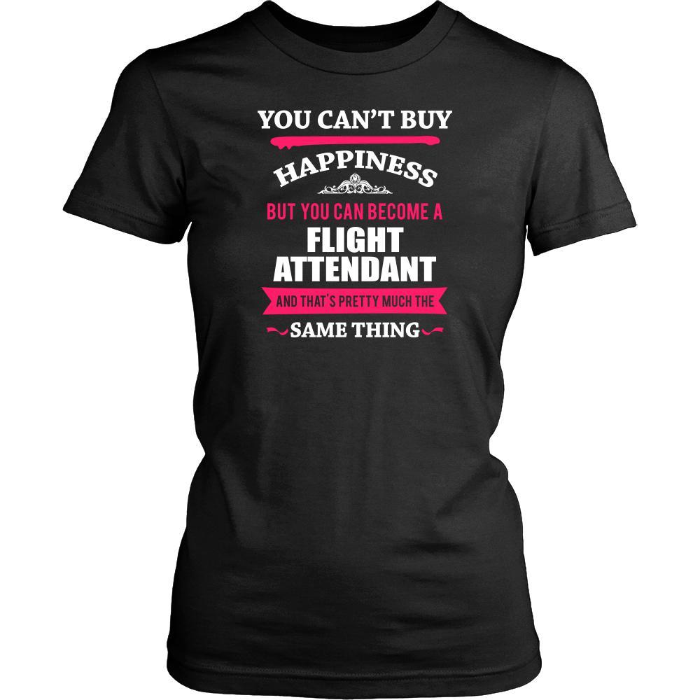 Flight Attendant Shirt - You can't buy happiness but you can become a Flight Attendant and that's pretty much the same thing Profession-T-shirt-Teelime | shirts-hoodies-mugs